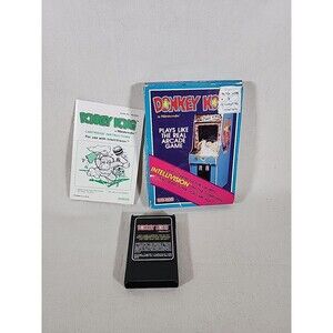 Intellivision Video Game Coleco Donkey Kong with Box and Manual Vintage